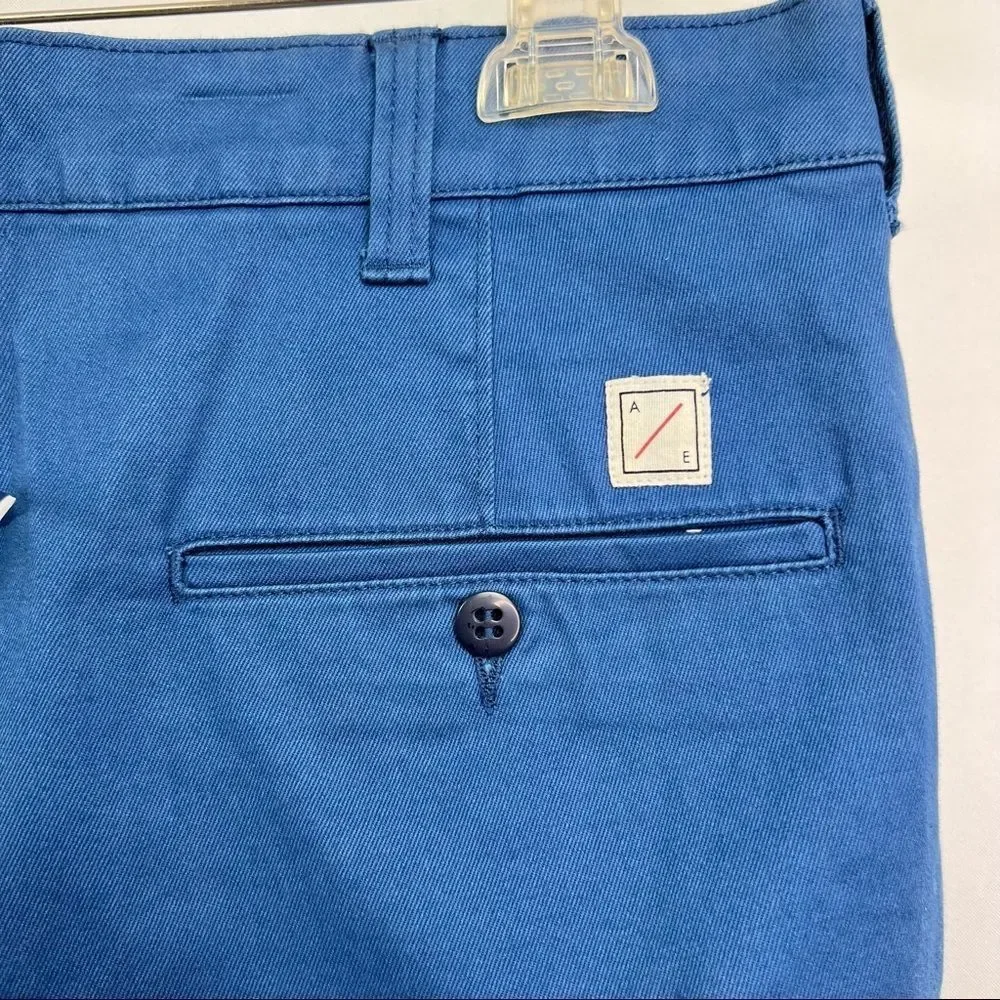 American Eagle Blue Flat Front Shorts Brand New!